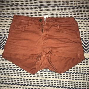 Reddish brown shorts from H&M